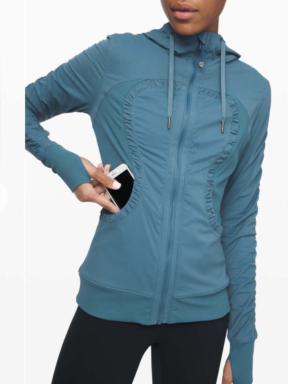 Lululemon Dance Studio Petro Blue Jacket Size 10